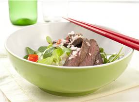 Venison and Rice Stick Noodle Salad