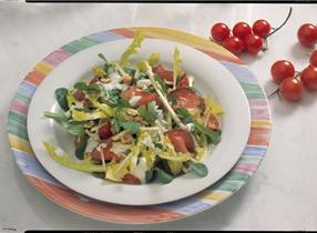 Gourmet salad with venison