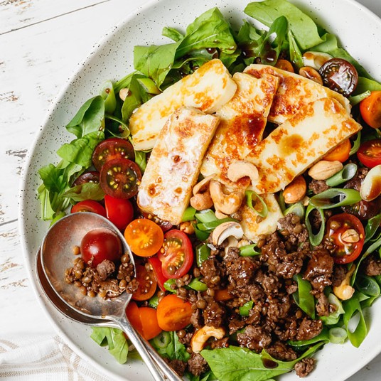 Venison Lentil a Haloumi Salad YUM Your Ultamite Meal 5b