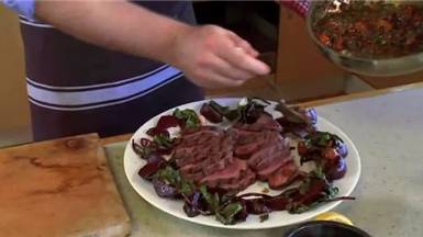 Venison salad from Tom's Kitchen