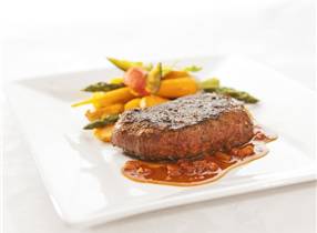 Venison steak with Jack Daniels whiskey sauce