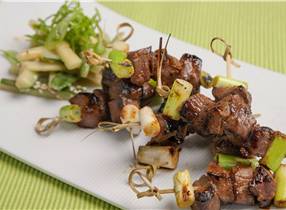 Soy, Ginger and Garlic Venison Skewers