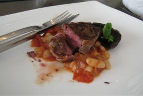 Fennel dusted venison medallions